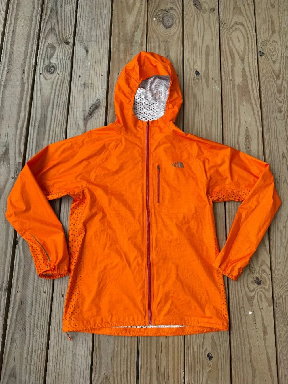 North Face Flight Series Fuse Jacket Men's Medium Windbreaker UltraLight Orange